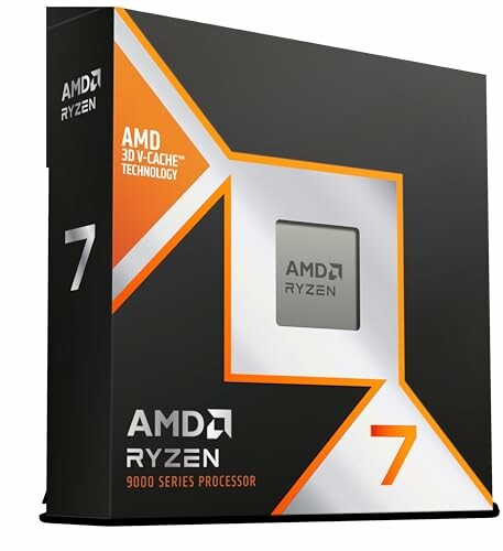 AMD Ryzen 7 9000 Series processor box with 3D V-Cache Technology
