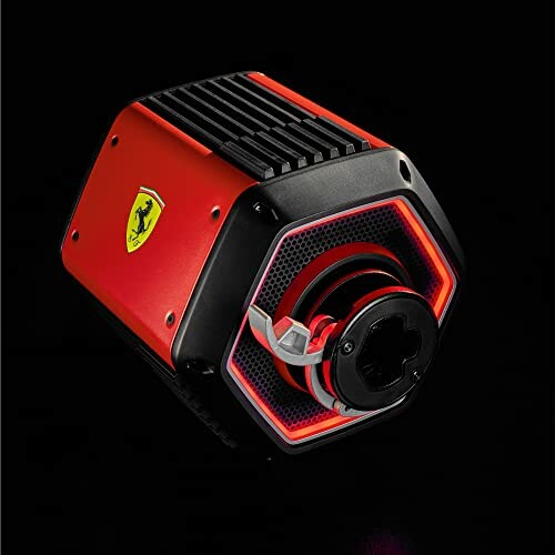 Ferrari racing wheel base with red accents