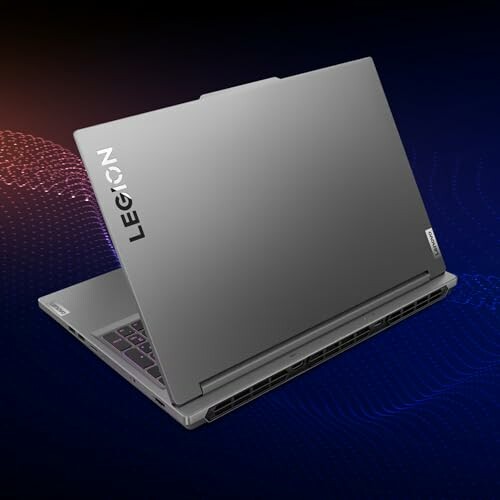 Gray gaming laptop with LEGION branding