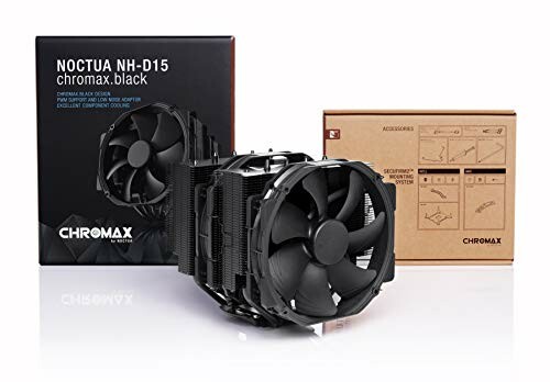 Noctua NH-D15 chromax.black CPU cooler with packaging