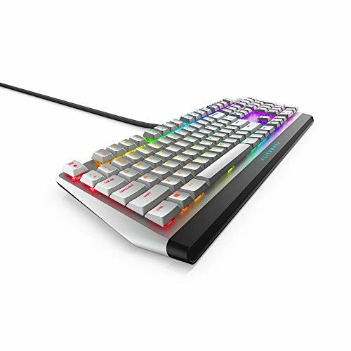 RGB backlit mechanical gaming keyboard with white keys