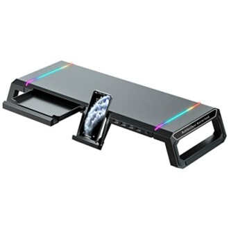 RGB Gaming Monitor Stand Riser with USB ports.