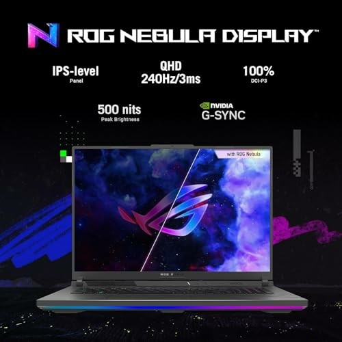 ROG Nebula Display laptop with QHD 240Hz and NVIDIA G-SYNC